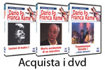 i dvd degli spettacoli Dario Fo e franca rame